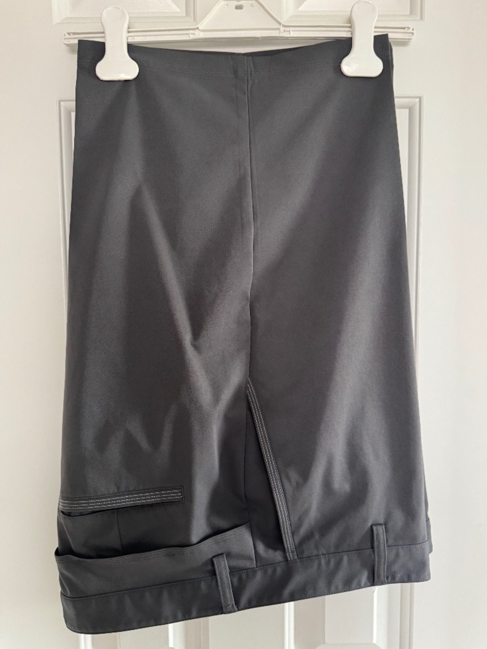 Adidas grey with white stitching golf shorts
